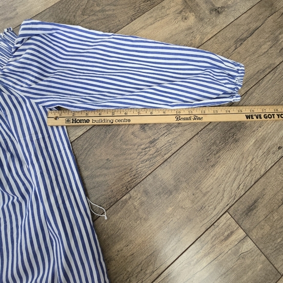 Gap Womens Medium Blue Striped Dress - Picture 8 of 13